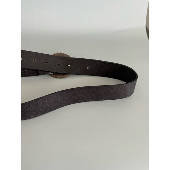 Amanda Smith Boho Leather Belt Broze and Brown Size Large - Picture 4 of 7